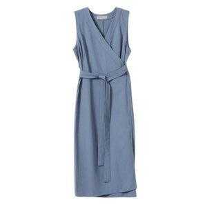 Everlane Japanese GoWeave Sleeveless Wrap Dress